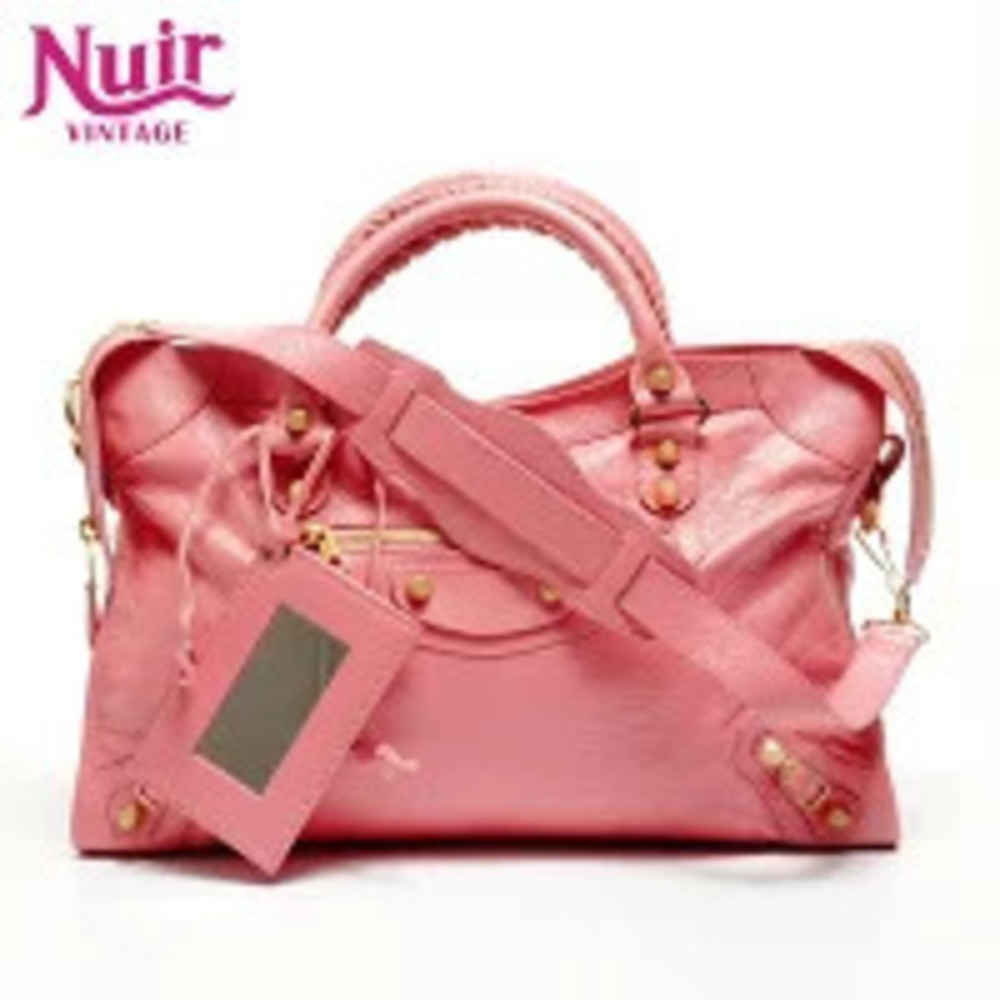 Balenciaga Giant City Shoulder Bag Pink